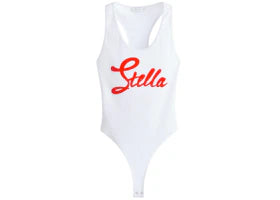 H&M x Stella McCartney Women's Print-Motif Bodysuit White - vue 360
