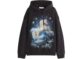 H&M x Stella McCartney Women's Printed Cotton Hoodie Black - vue 360