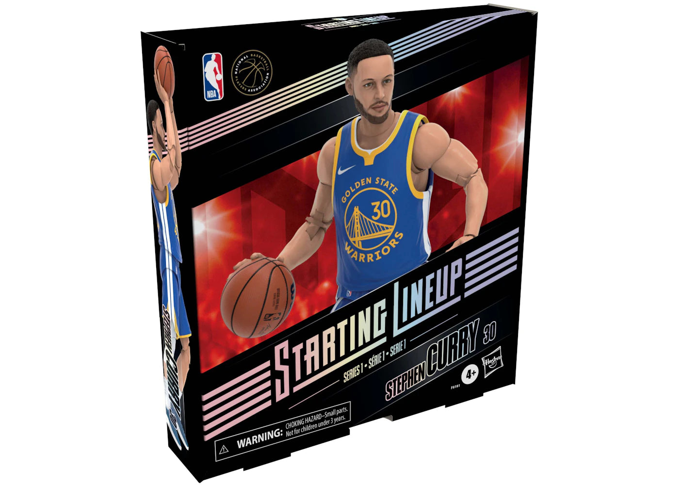 Hasbro Starting Lineup NBA Season 1 Golden State Warriors Stephen Curry Action Figure - vue secondaire A