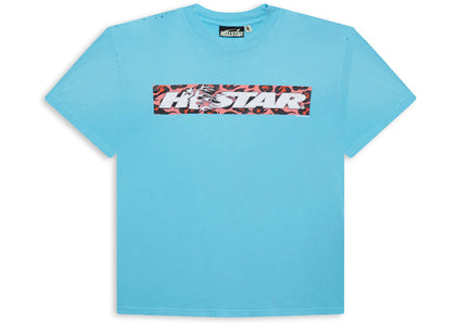 Hellstar Box Logo T-Shirt Blue - apparel view 2