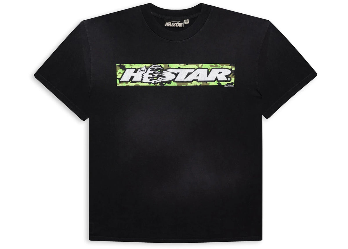 Hellstar Box Logo T-Shirt Green - vue 360