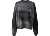 Hellstar Burned Tribal Oversize Crewneck Grey