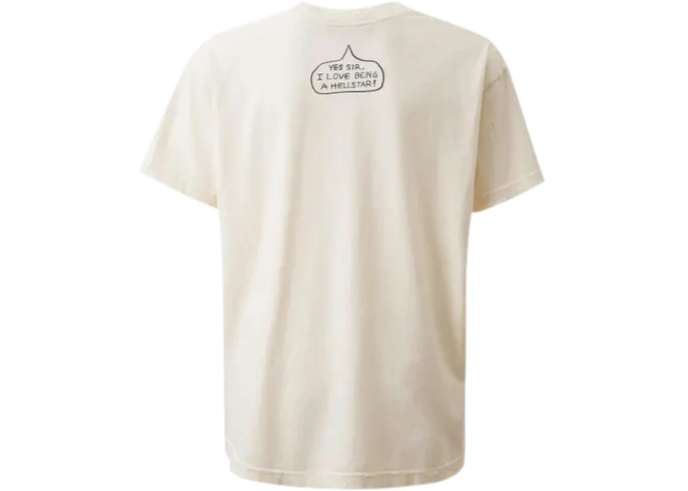 Hellstar Cartoon Cross T-shirt White - vue secondaire B
