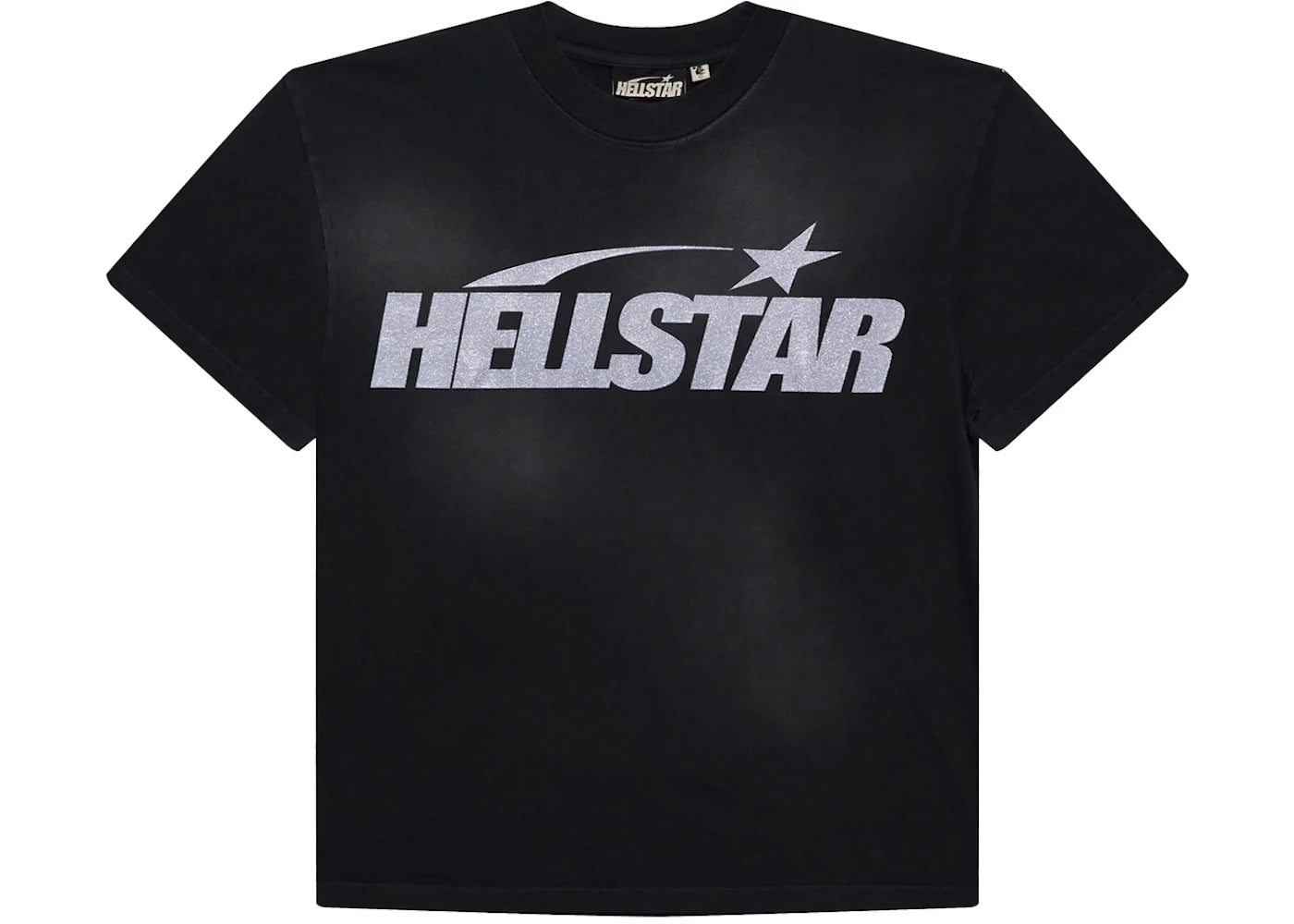 Hellstar Classic Glitter Logo T-shirt Black - vue 360