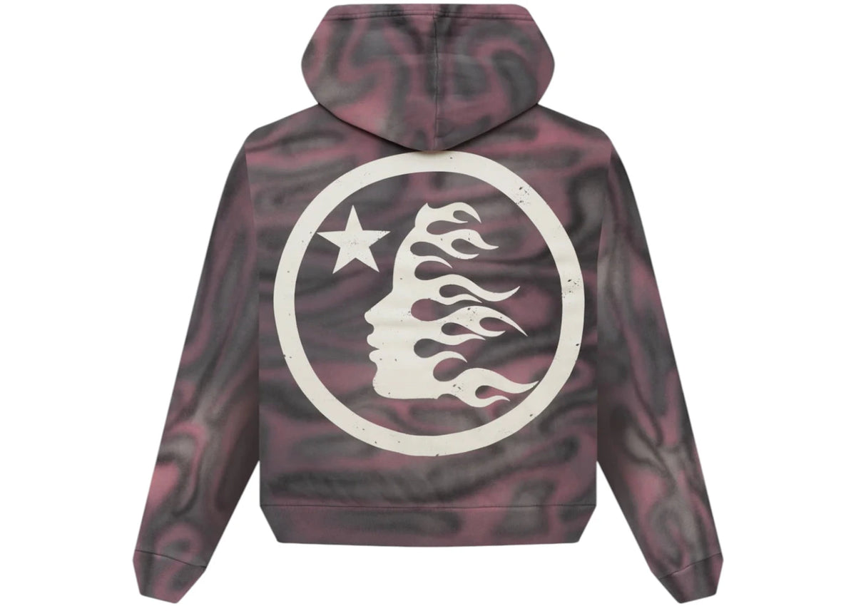 Hellstar Classic Logo Airbrush Zip-Up Pink - vue secondaire B