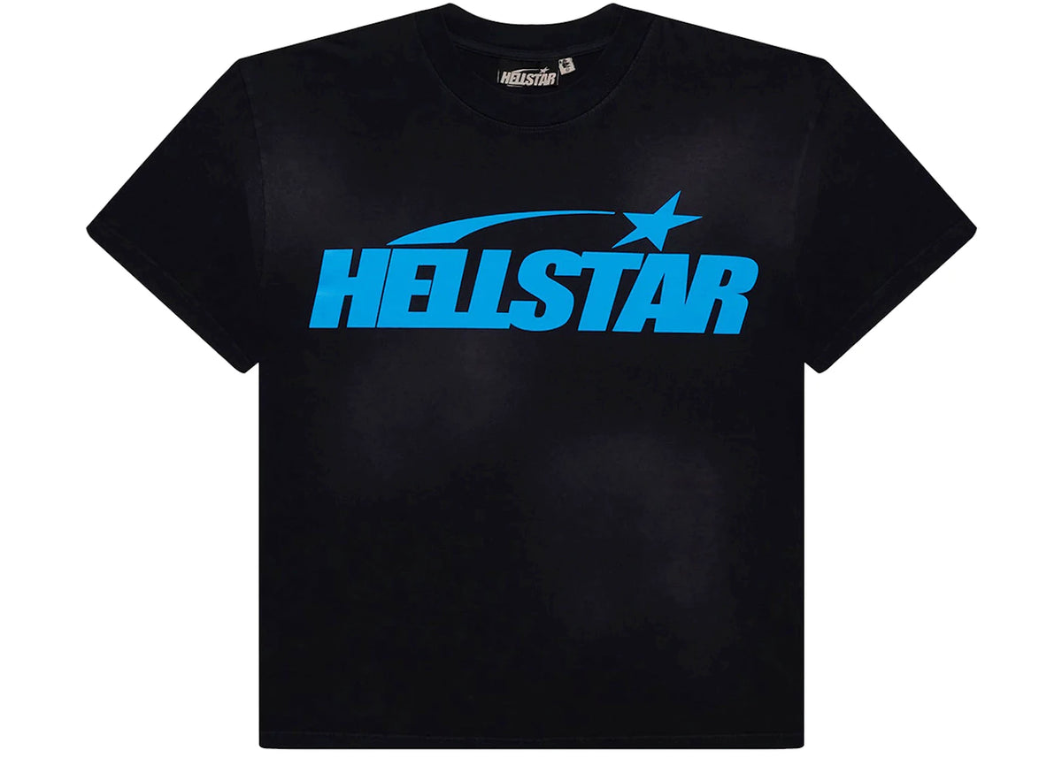Hellstar Classic T-shirt (Gel Print) Black/Blue - vue secondaire B