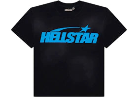 Hellstar Classic T-shirt (Gel Print) Black/Blue