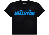Hellstar Classic T-shirt (Gel Print) Black/Blue
