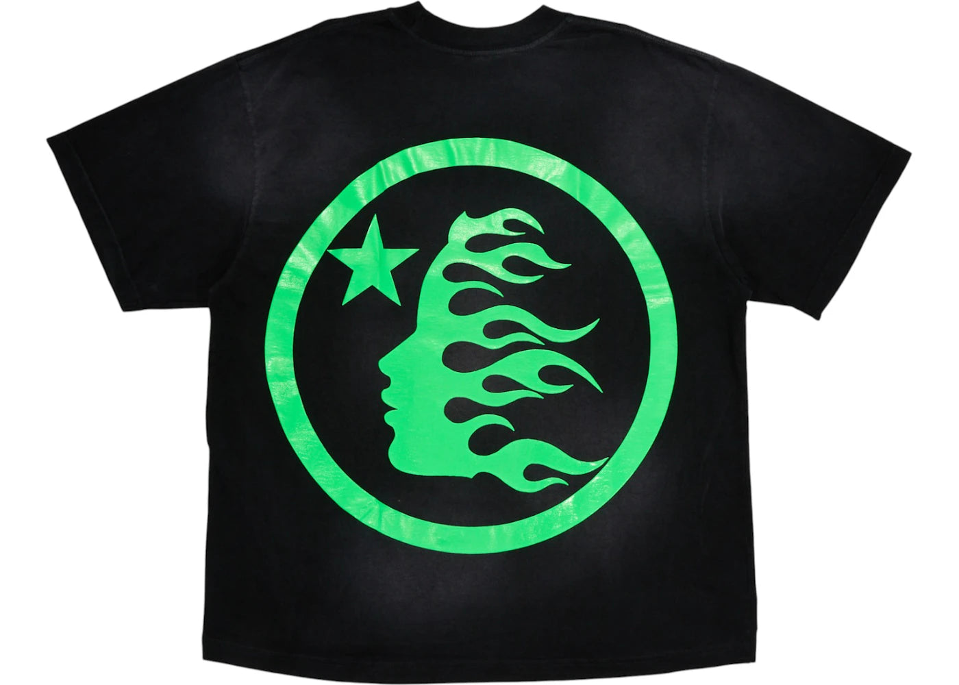 Hellstar Classic T-shirt (Gel Print) Black/Green - vue secondaire A