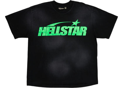 Hellstar Classic T-shirt (Gel Print) Black/Green - authentic Hellstar apparel