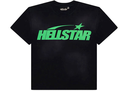 Hellstar Classic T-shirt (Regular Print) Black/Green - apparel view 2