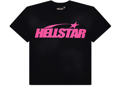 Hellstar Classic T-shirt (Regular Print) Black/Pink - apparel view 2