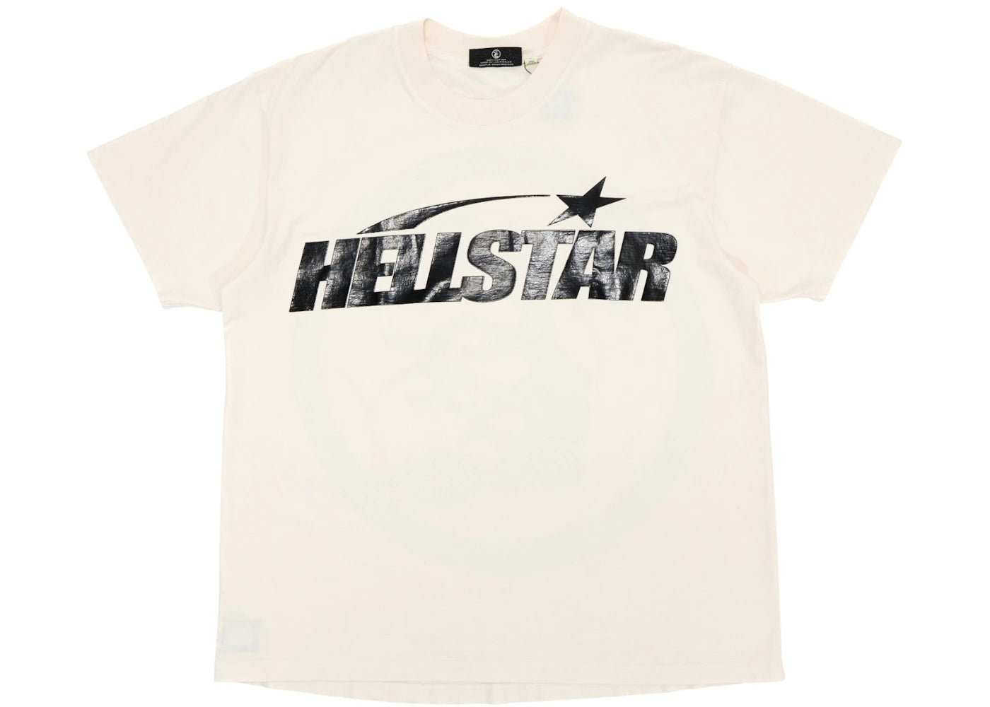 Hellstar Classic T-shirt White/Black (Gel Print) - vue 360