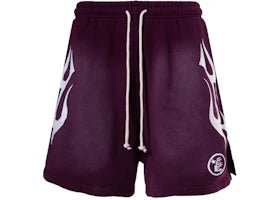 Hellstar Flame Shorts Brown
