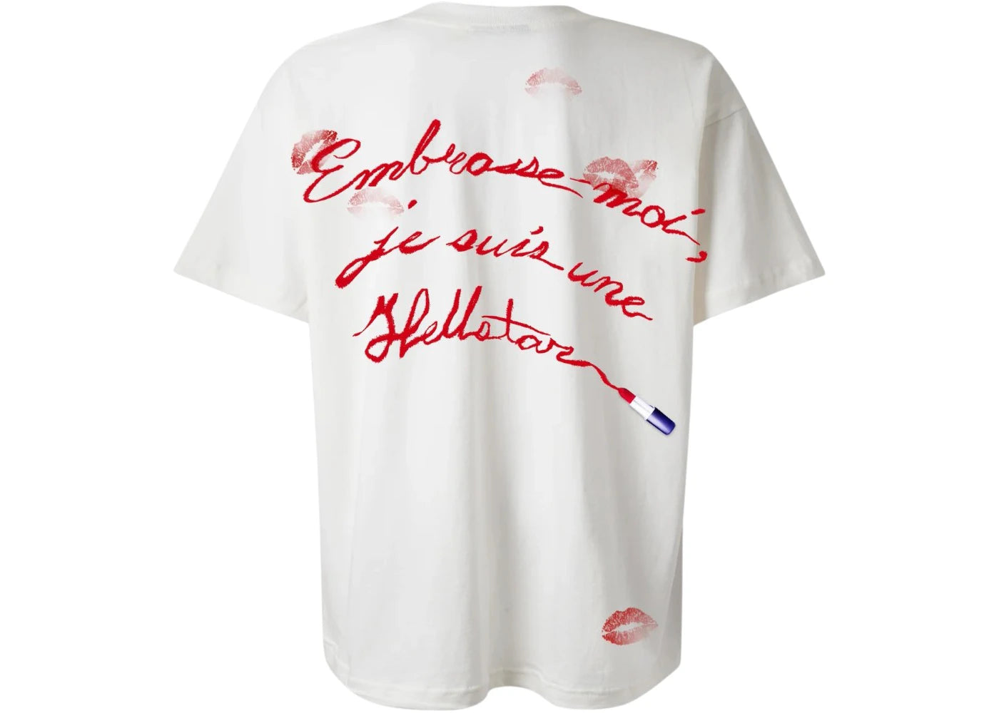 Hellstar French Kiss T-shirt White - vue secondaire B