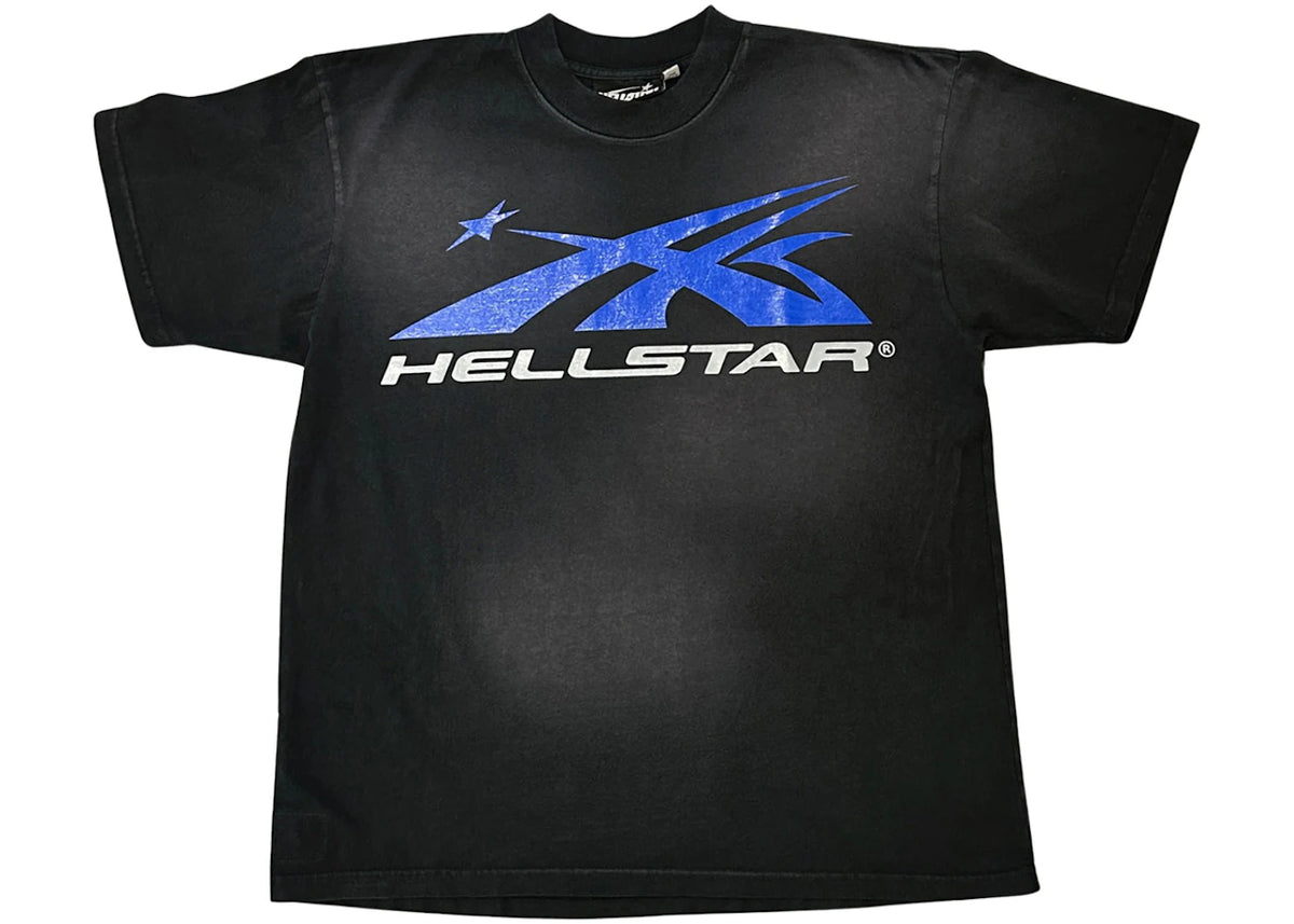 Hellstar Gel Sport Logo (Black/Blue) T-shirt - vue 360
