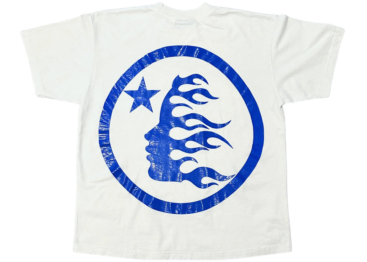 Hellstar Gel Sport Logo T-shirt White/Blue - vue secondaire B