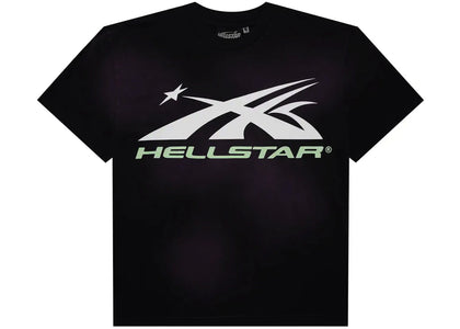 Hellstar Glow in the Dark Sports Logo T-shirt Purple - apparel view 2