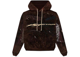 Hellstar Graffiti Hoodie Brown - vue 360