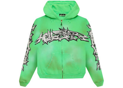 Hellstar Graffiti Zip-Up Green - product view 2