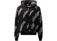 Hellstar Graffiti Zip-Up Hoodie Black