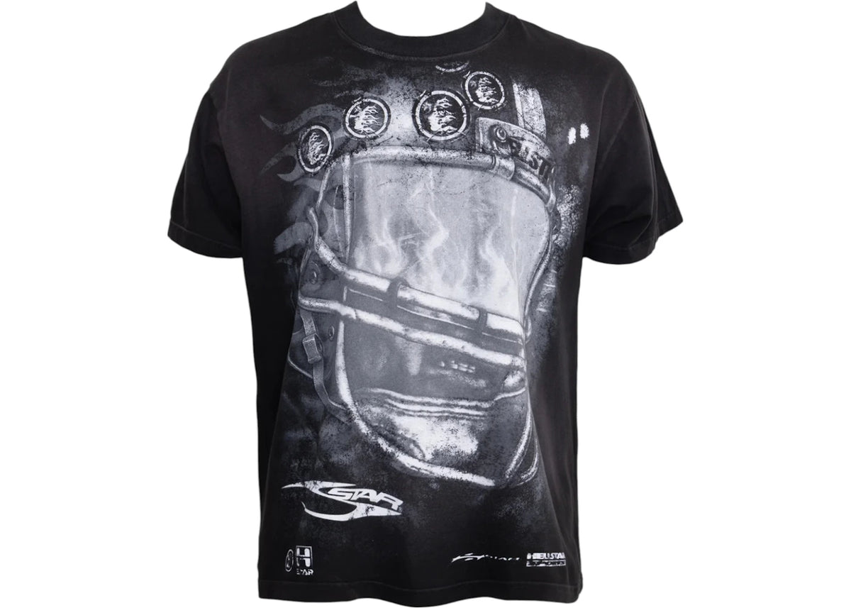 Hellstar Gridiron T-Shirt Black - vue secondaire B