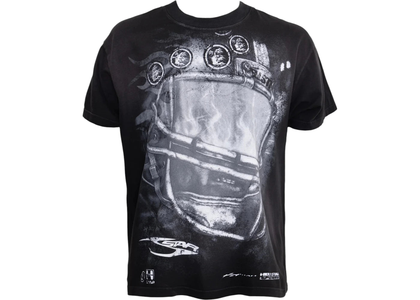 Hellstar Gridiron T-Shirt Black - vue secondaire A
