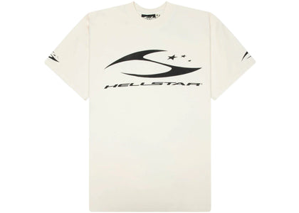 Hellstar H Cursive Logo T-shirt White - apparel view 2