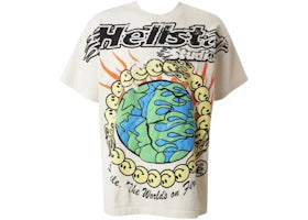 Hellstar Hellstar Globe Smiley Face T-shirt White - vue 360