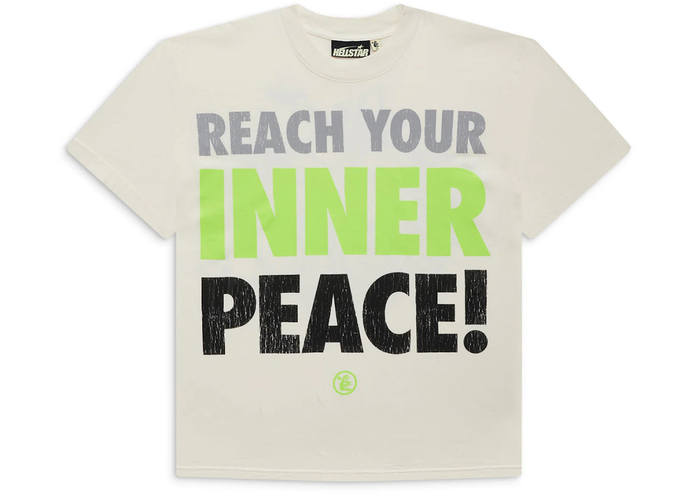 Hellstar Inner Peace T-Shirt White - vue secondaire A