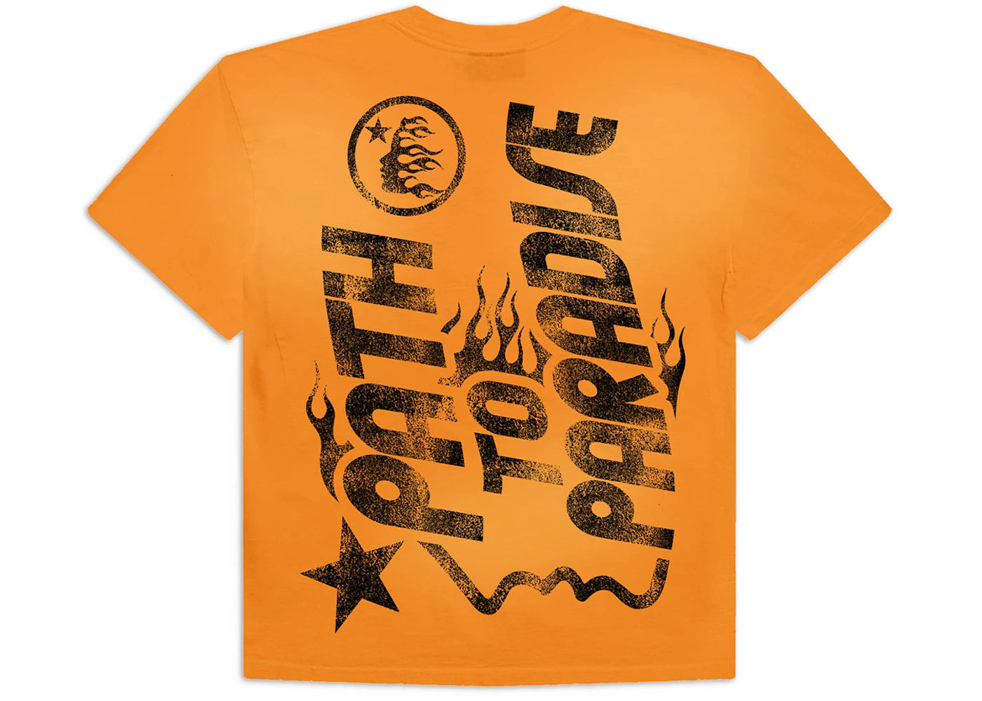 Hellstar Jesus T-Shirt Orange - vue secondaire B