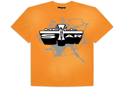 Hellstar Jesus T-Shirt Orange - apparel view 2