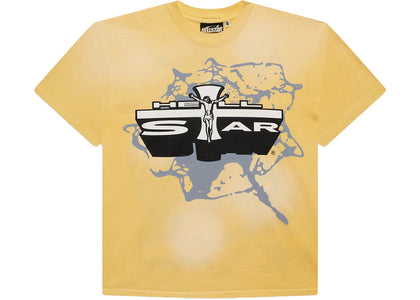 Hellstar Jesus T-Shirt Yellow - authentic Hellstar apparel