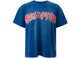 Hellstar Metal Logo T-shirt Blue