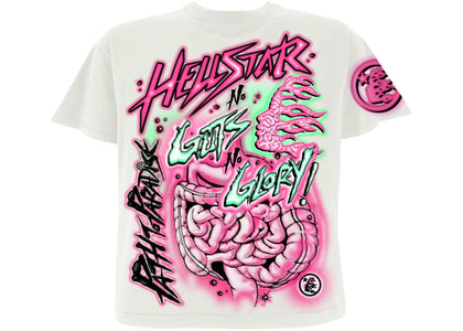 Hellstar No Guts No Glory T-Shirt White - apparel view 2