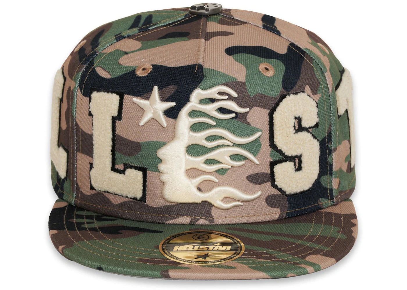 Hellstar OG Patch Fitted Hat Camo - vue secondaire A