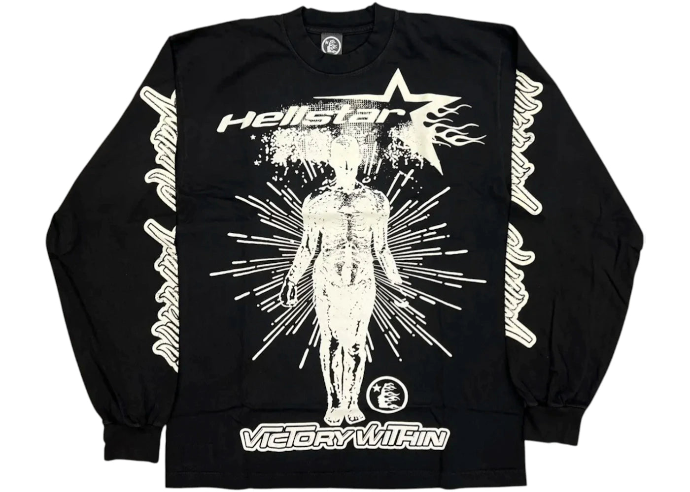 Hellstar Overseas Inner Star L/S T-shirt Black - vue secondaire A