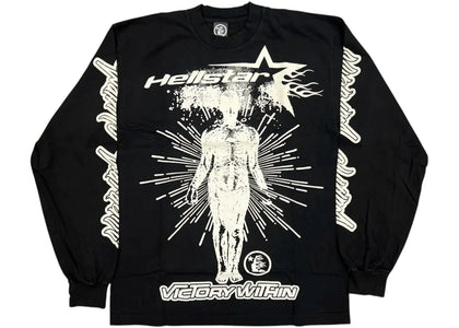 Hellstar Overseas Inner Star L/S T-shirt Black - apparel view 2