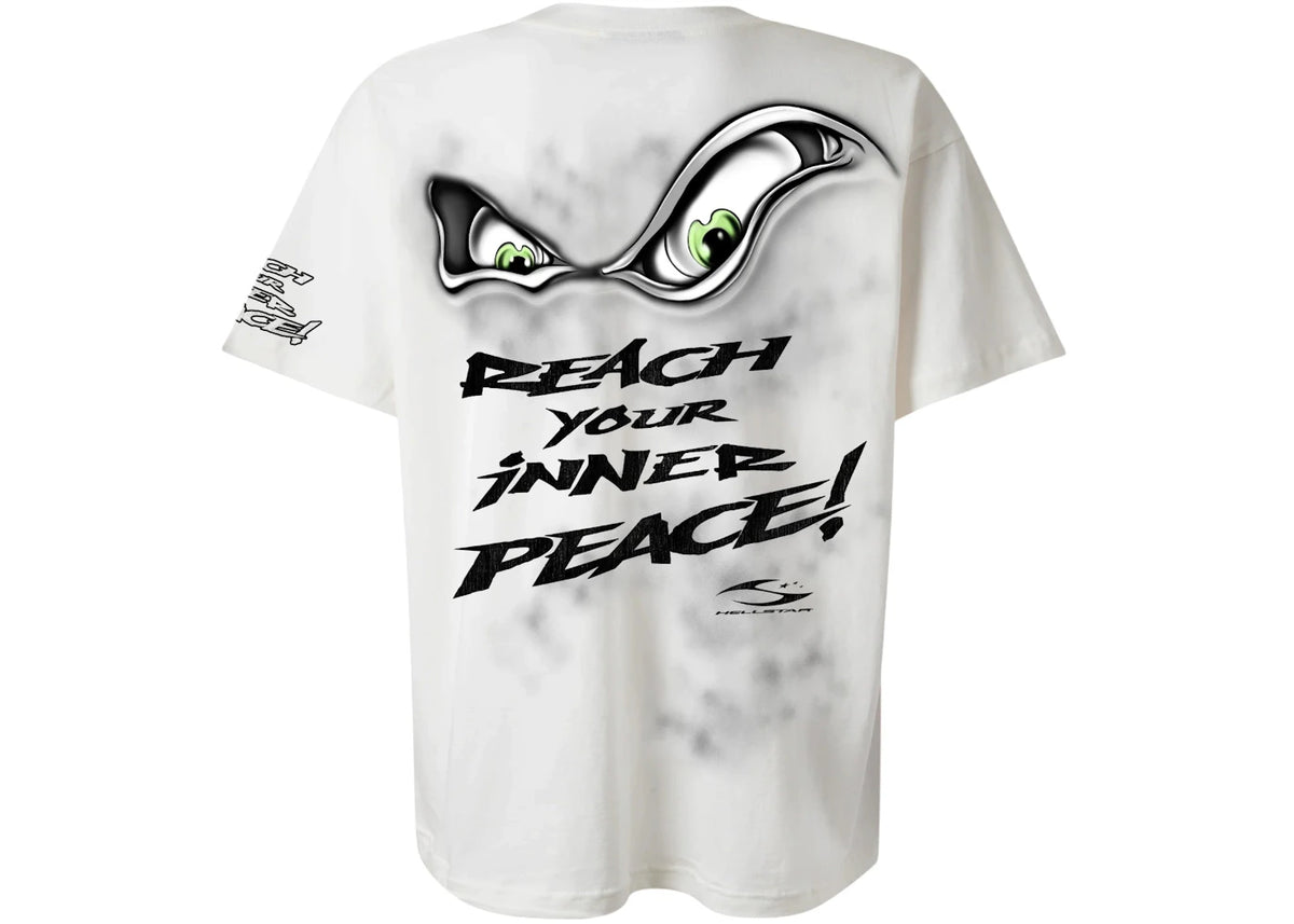 Hellstar Reach Your Inner Peace Om T-shirt White - vue secondaire B
