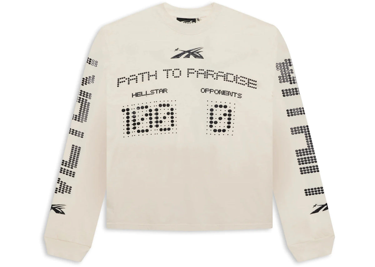 Hellstar Scoreboard L/S T-shirt White - vue 360
