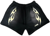 Hellstar Sports Flame Shorts Black