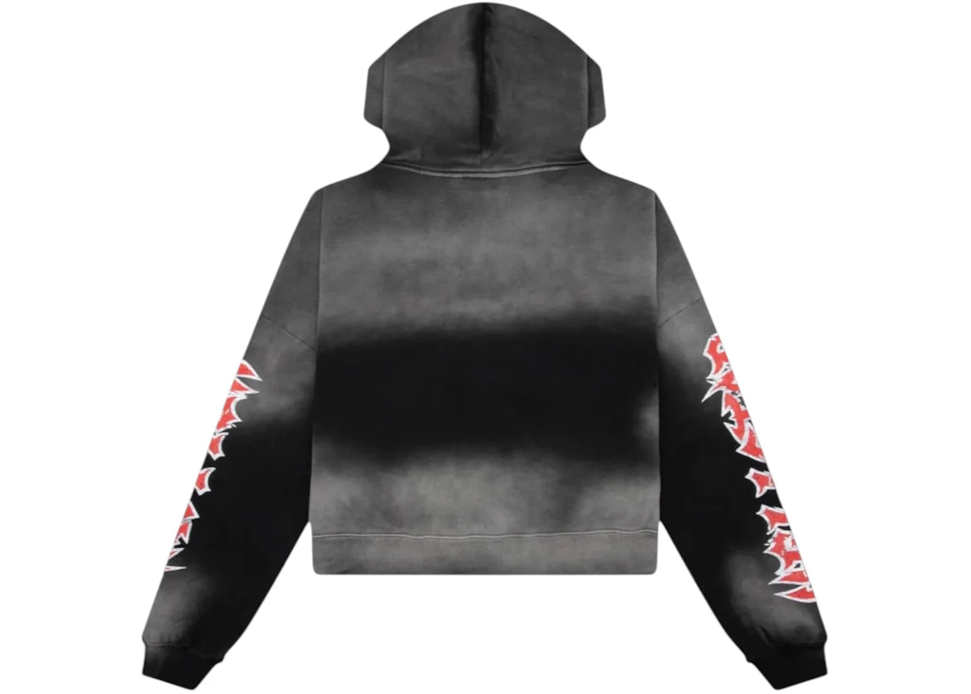 Hellstar Stars Shine Graffiti Hoodie Black/Red - vue secondaire B