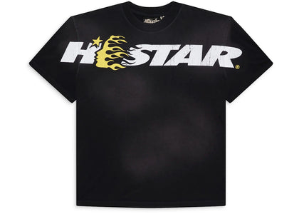Hellstar Studios Cartoon Logo T-shirt Yellow - apparel view 2