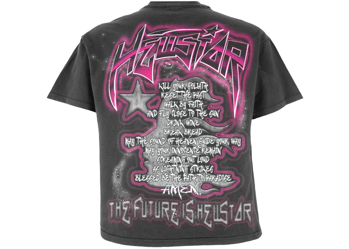 Hellstar The Future T-Shirt Black Pink - vue secondaire B
