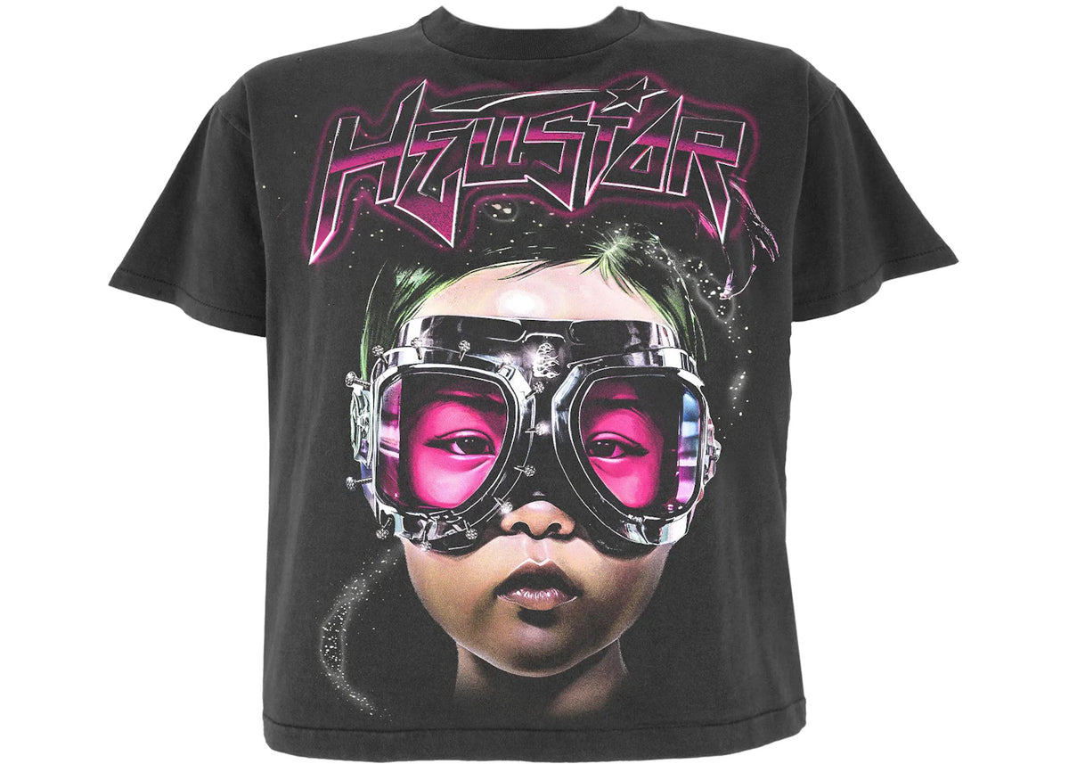 Hellstar The Future T-Shirt Black Pink - vue secondaire A
