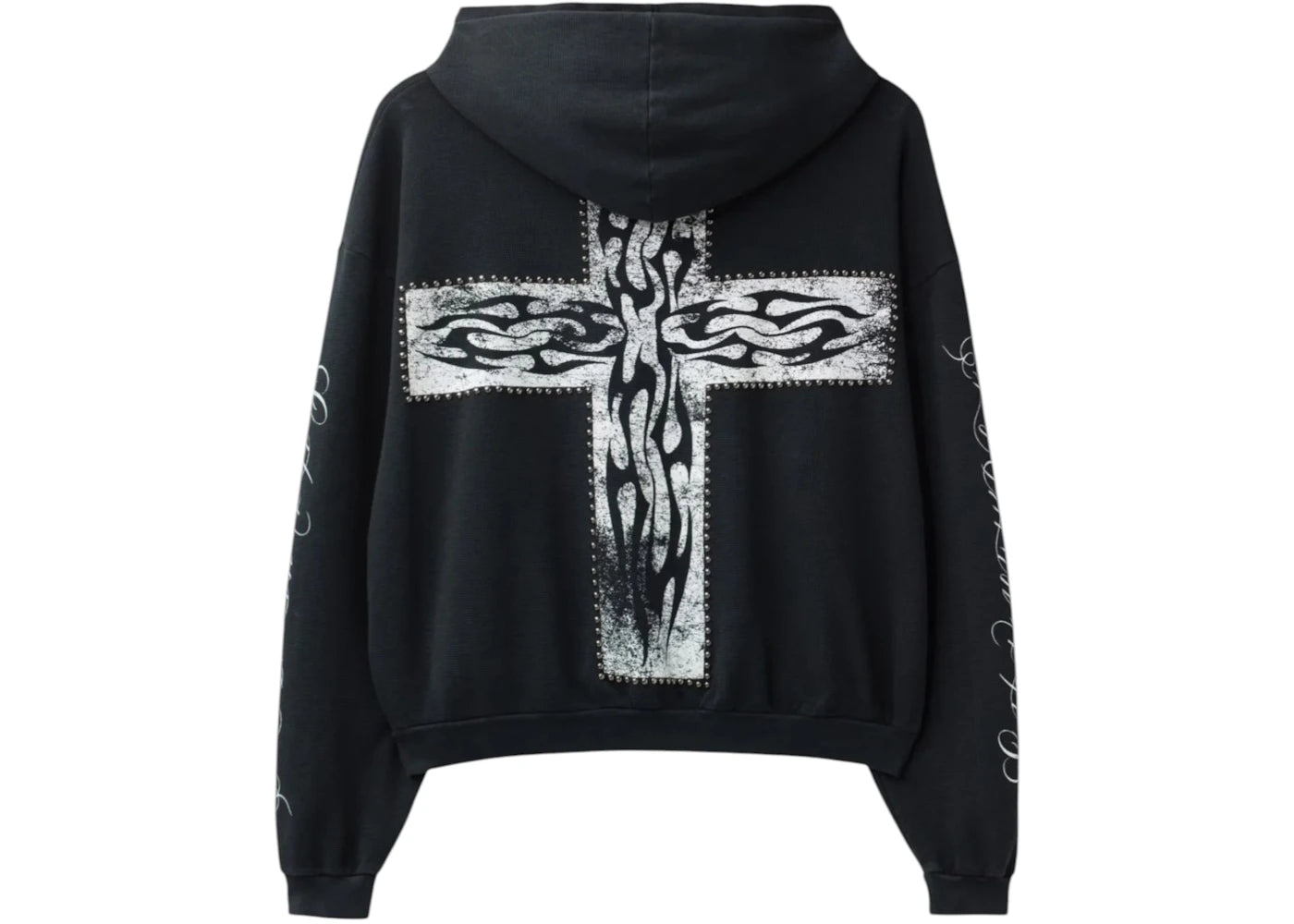 Hellstar Thermal Zip-Up Hoodie Black - vue secondaire B