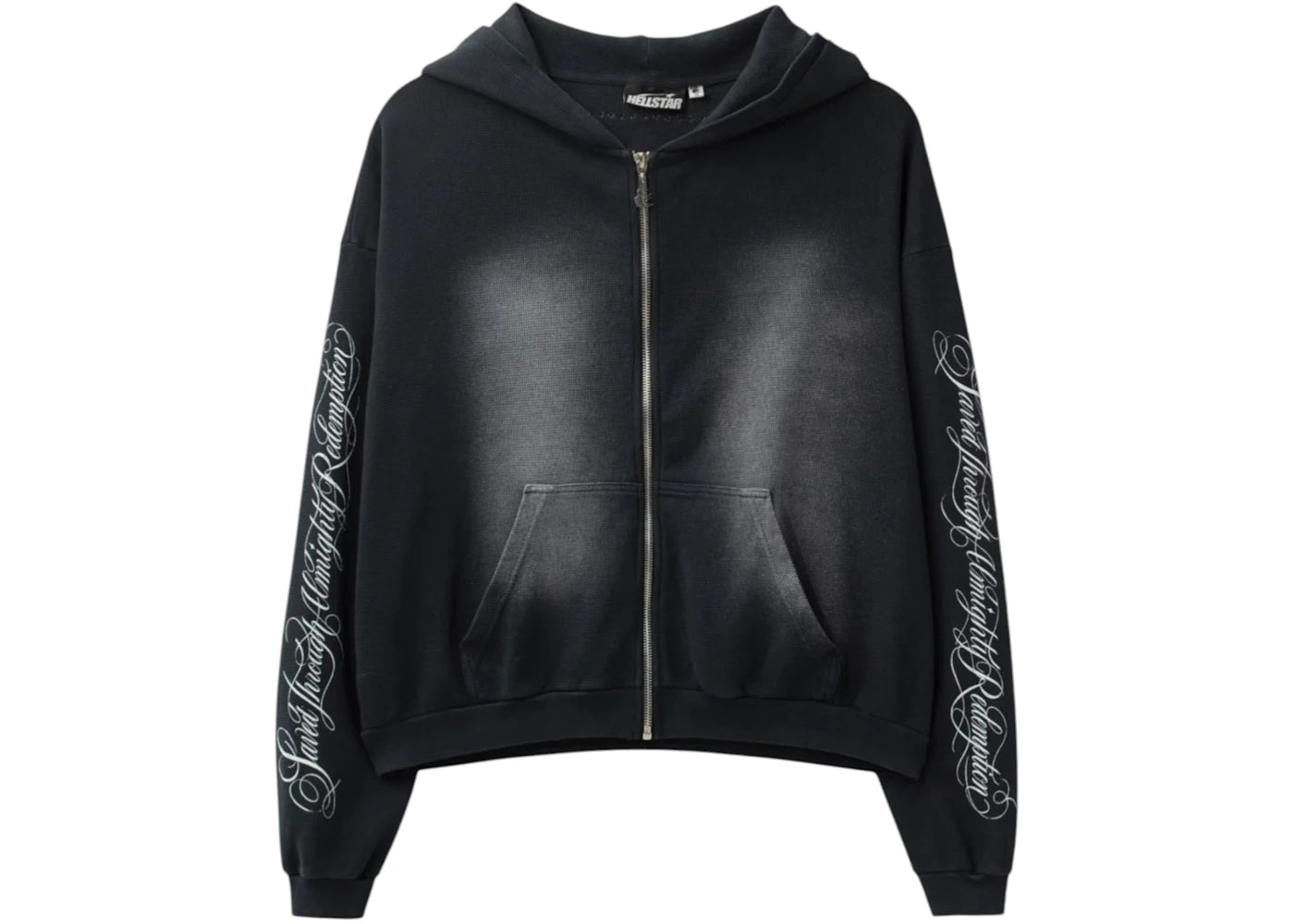 Hellstar Thermal Zip-Up Hoodie Black - vue secondaire A