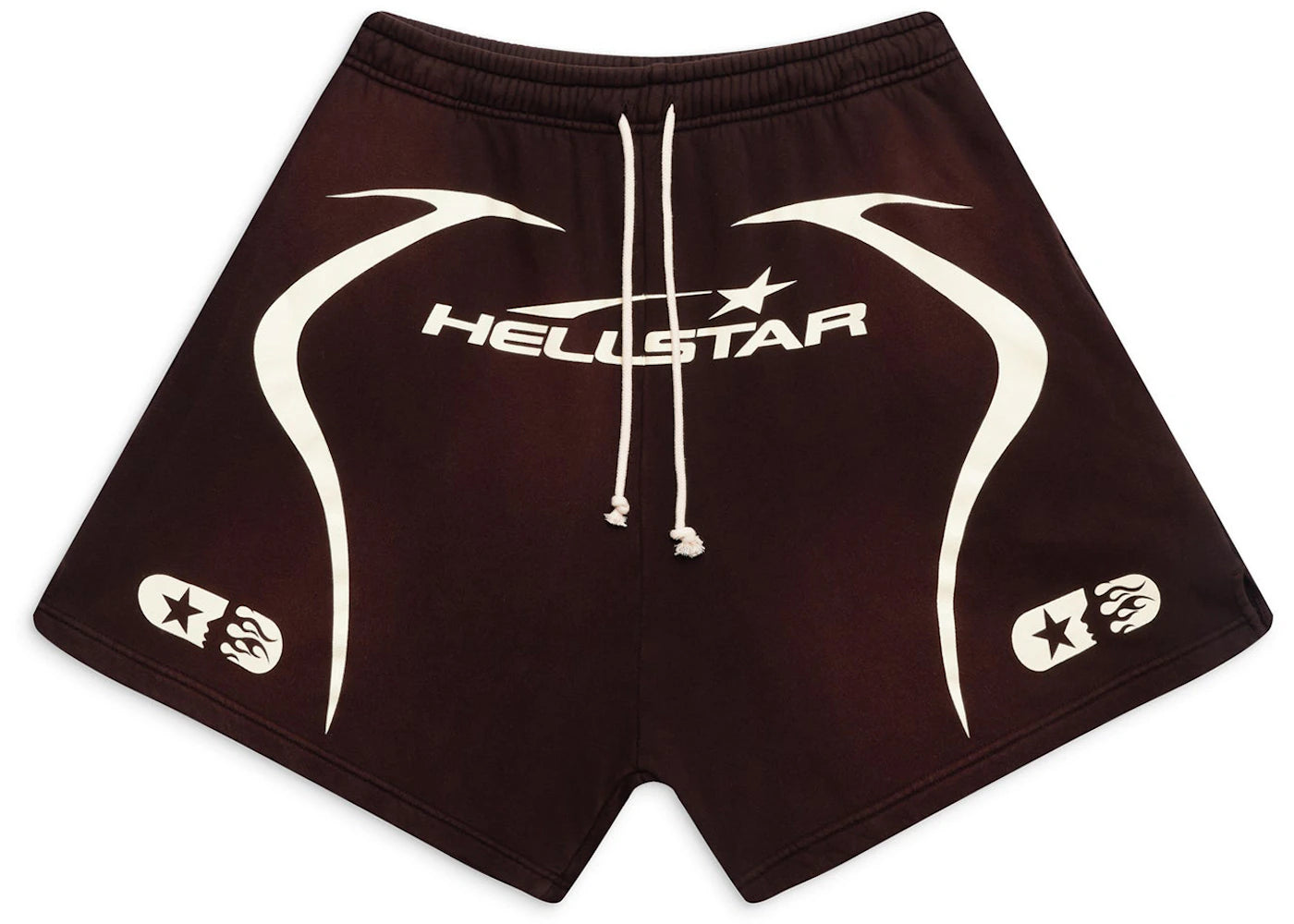 Hellstar Warm Up Shorts Brown - vue secondaire A