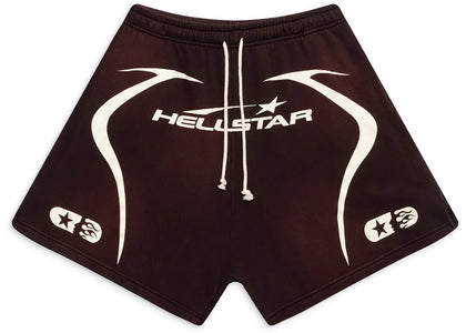 Hellstar Warm Up Shorts Brown - apparel view 2