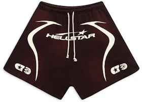 Hellstar Warm Up Shorts Brown - vue 360
